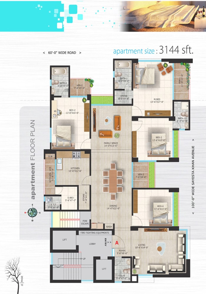 Assure Bushra Tower Apartment Floor Plan