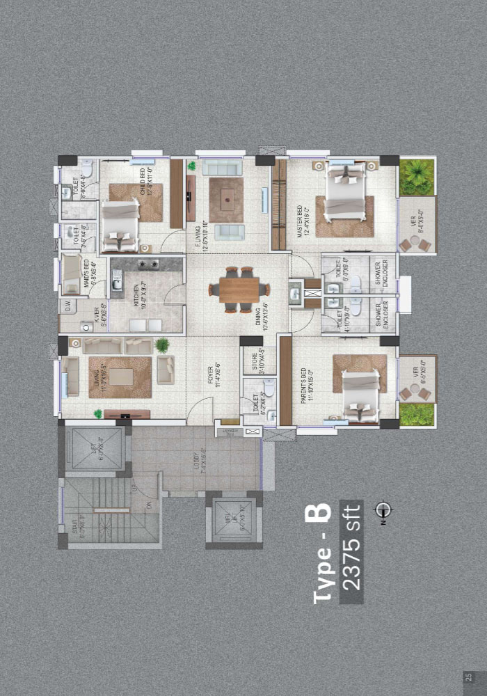 Assure Murshed Heights Floor Plan Type-B