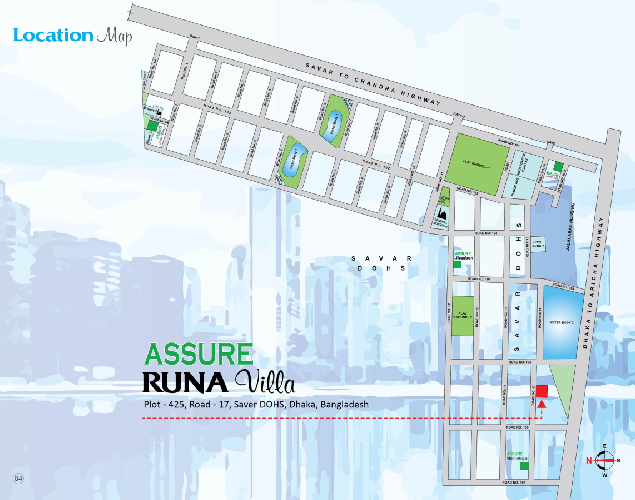 Assure Runa Villa location Map