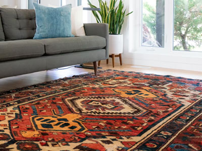 Choose Rugs and Curtains that complement the design