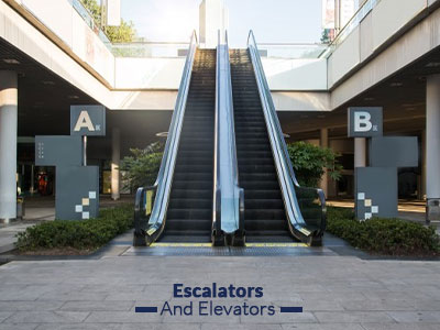 Escalators and elevators
