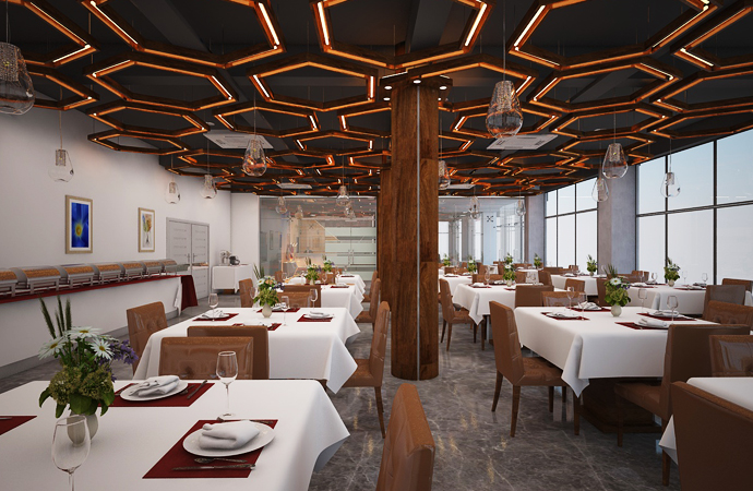 Dining Space of Dera Resort