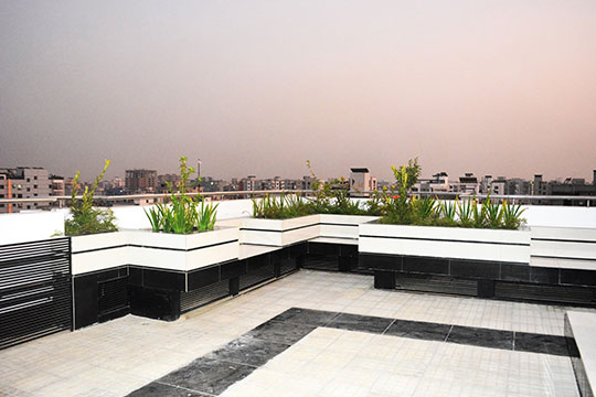 Rajanigandha Project Roof View