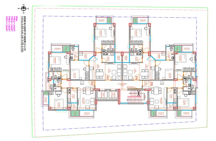 Akbor Ali Legacy 2nd to 3rd Floor Plan