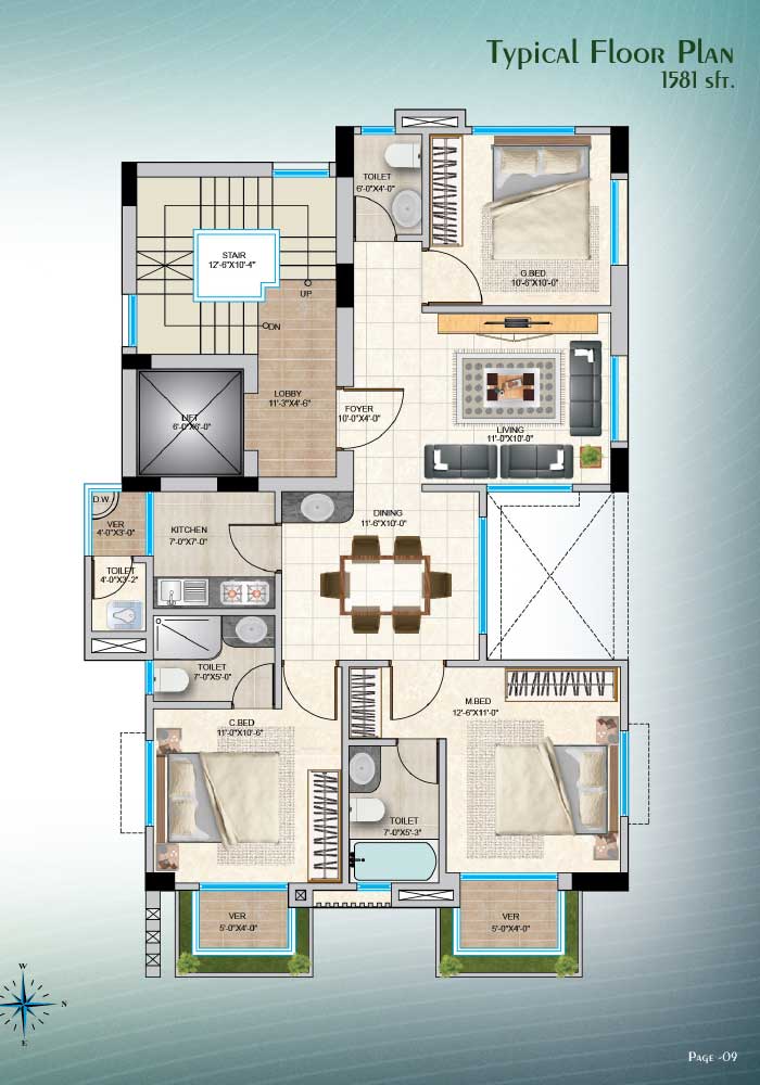 Aleya Assure Empress Typical Floor Plan