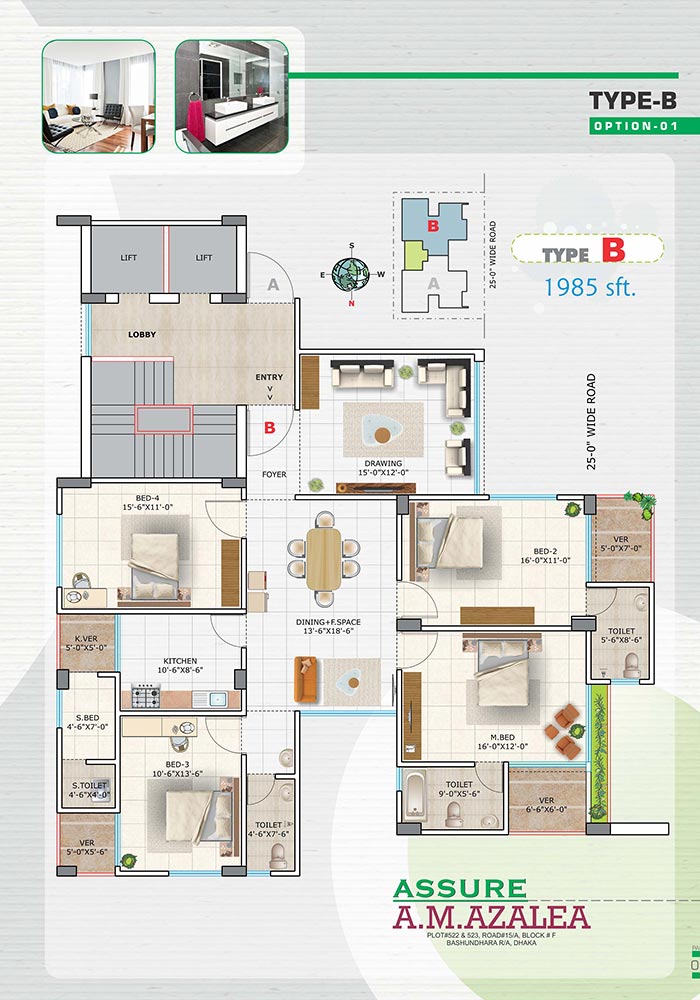 Assure A. M. Azalea Typical Floorplan Type-B