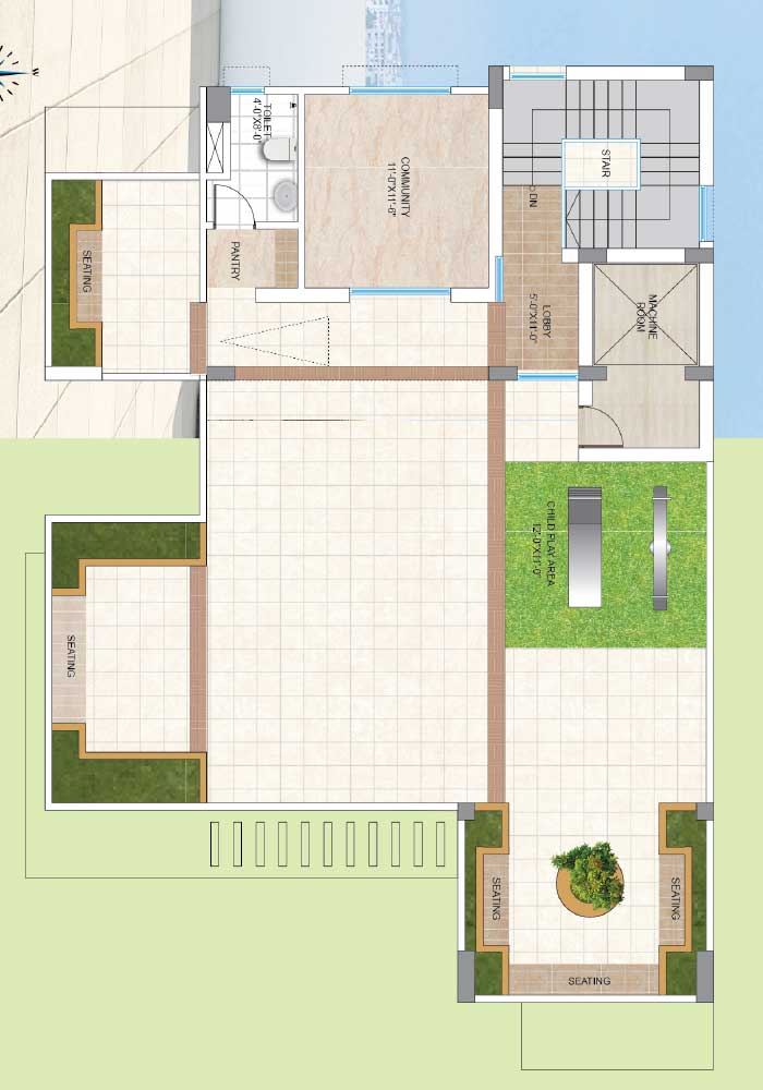 Assure Aashiana Roof Top Plan