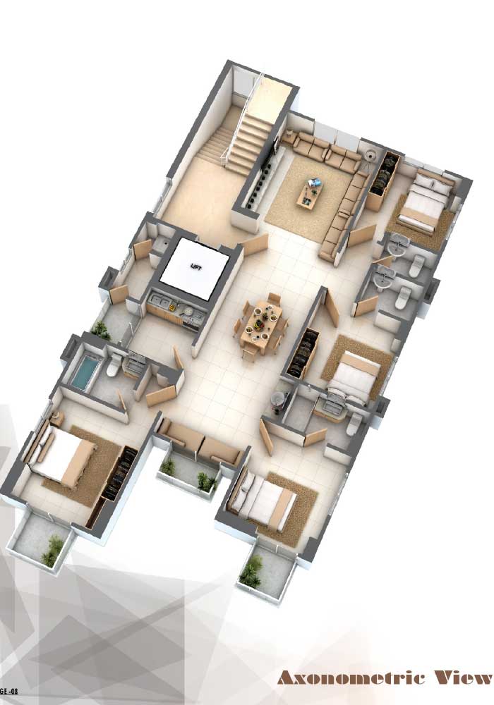 Assure Akota Axonometric View