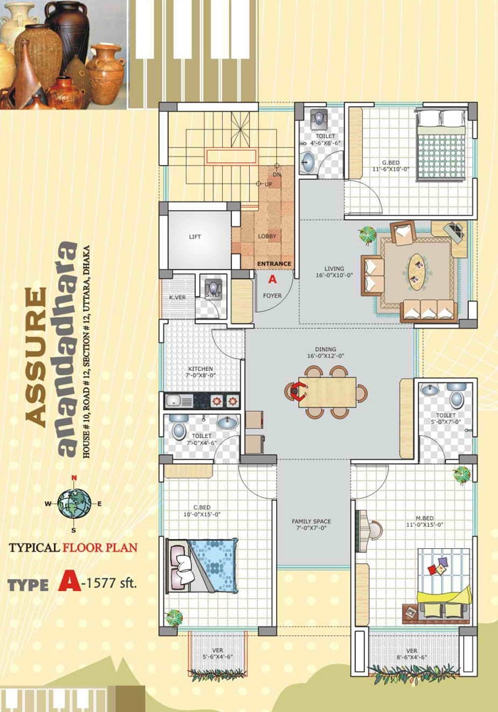 Assure Anandadhara Conceptual Furniture Layout