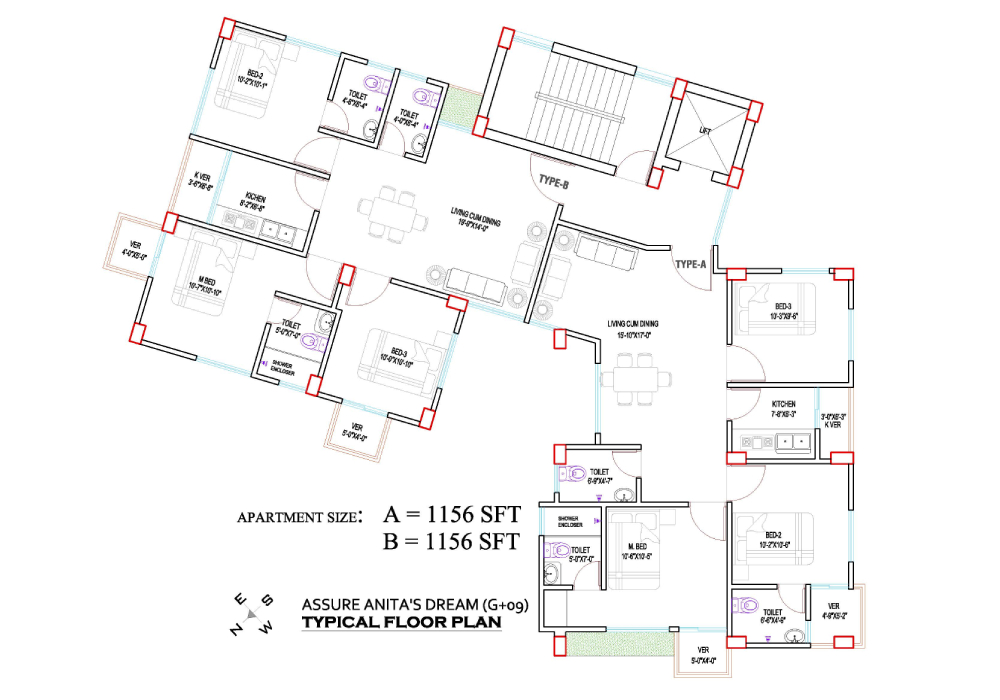 Assure Anita's Dream Typical Floor Plan