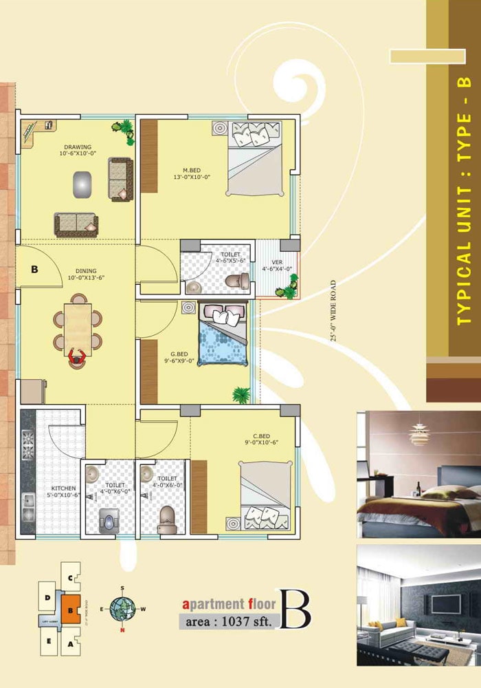 Assure Berlin Palace Typical Unit Type-B