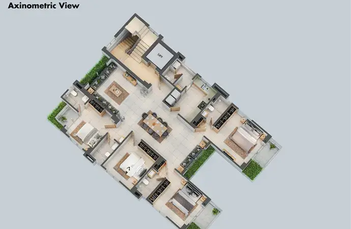 Assure Bondhon Bilash Axinometric View