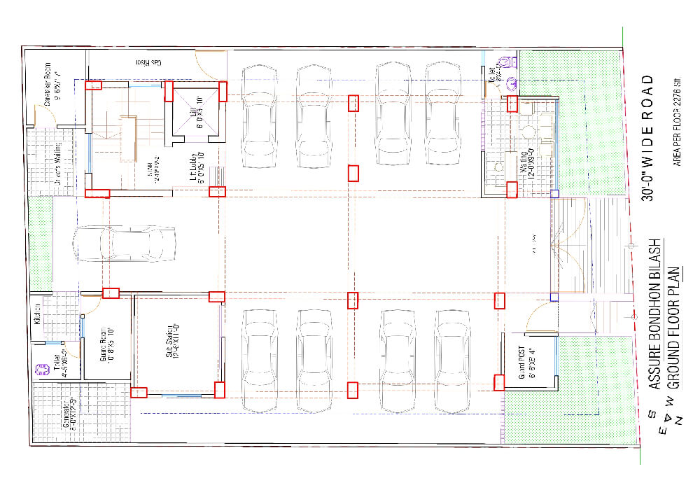 Assure Bondhon Bilash Ground Floor Plan