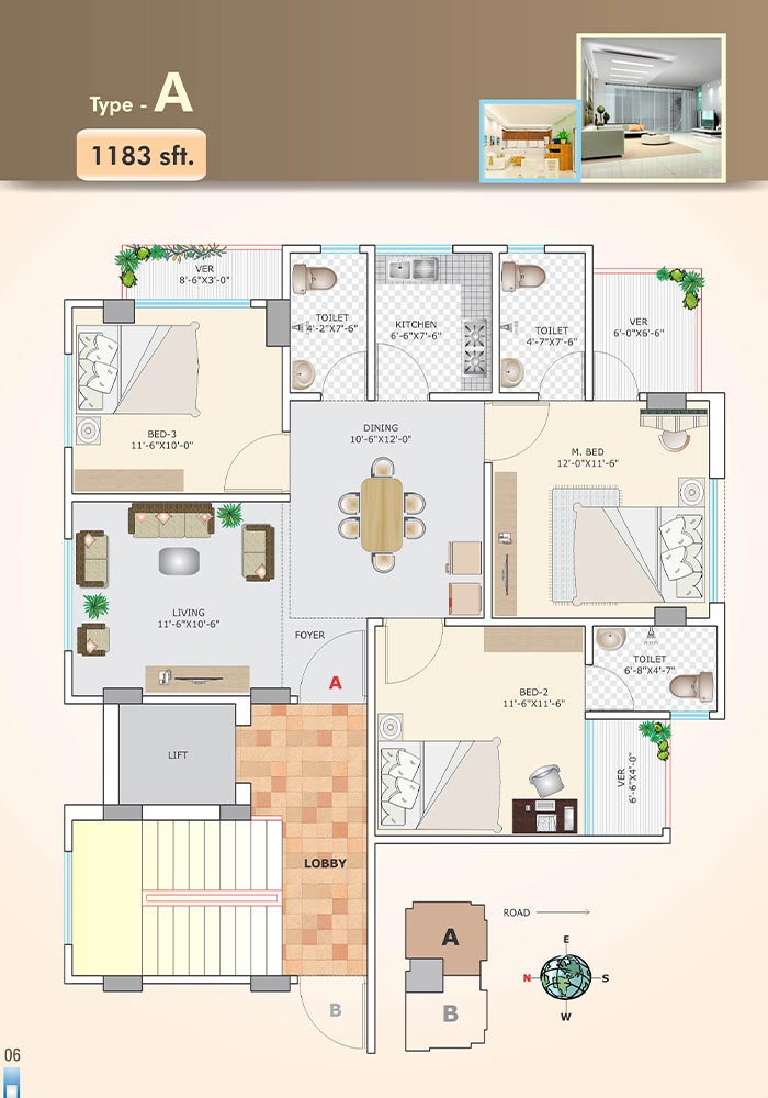 Assure Bondhon Typical Floor Plan Type A