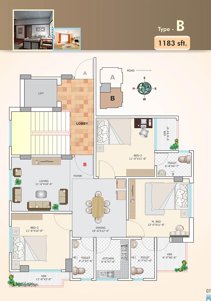 Assure Bondhon Typical Floor Plan Type B