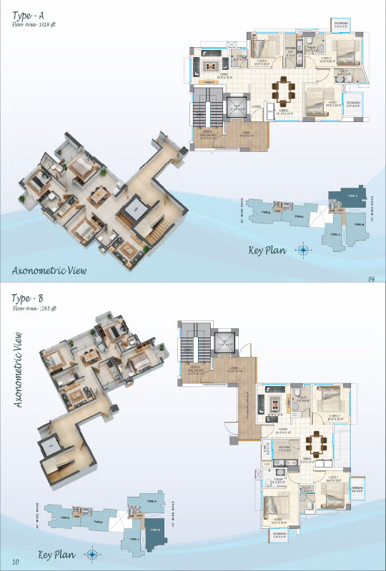 Assure Bushra Palace Axonometric View Type-A & B