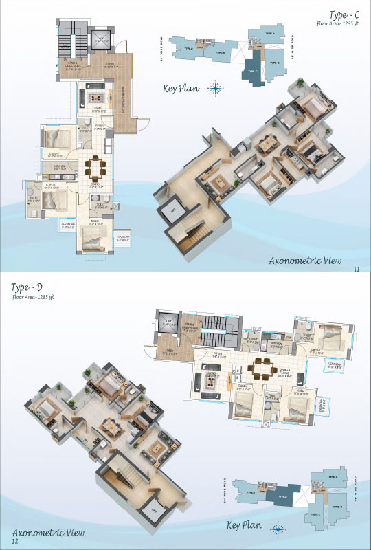 Assure Bushra Palace Axonometric View Type-C & D