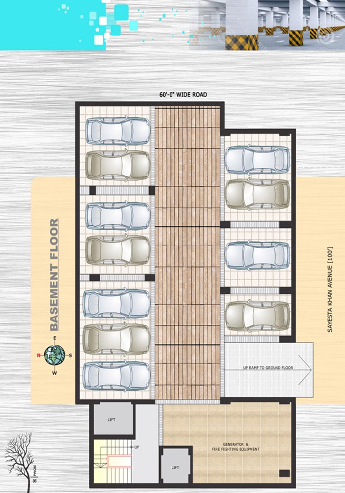 Assure Bushra Tower Basement Floor Plan