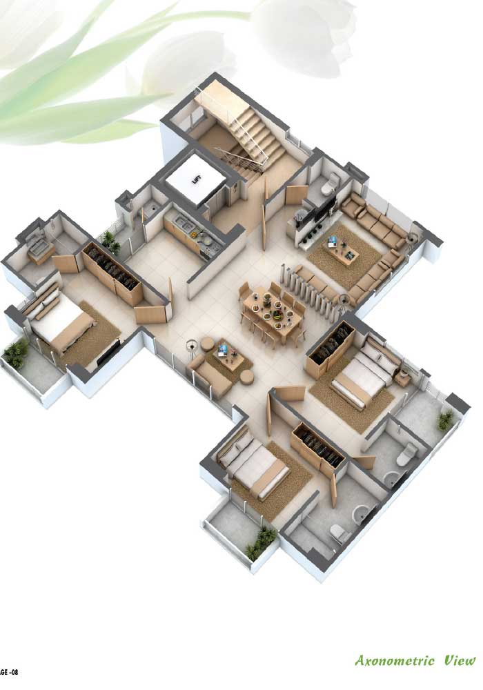 Assure Casa De Sushila Axonometric View