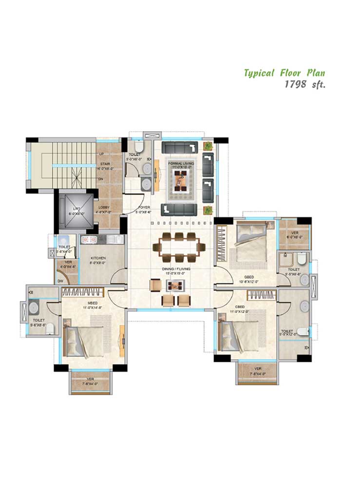 Assure Casa De Sushila Typical Floor Plan