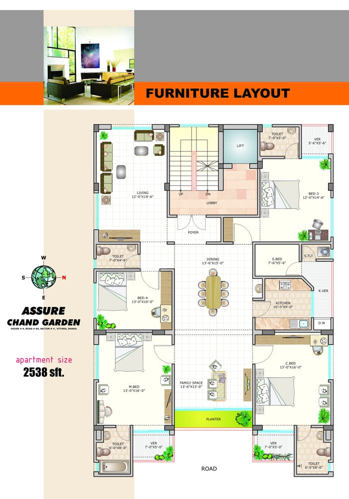 Assure Chand Garden Furniture Layout