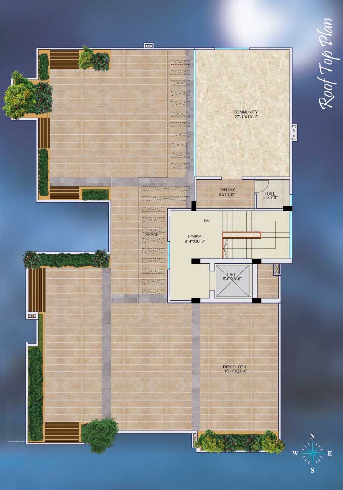 Assure Chandraloke Roof Top Plan