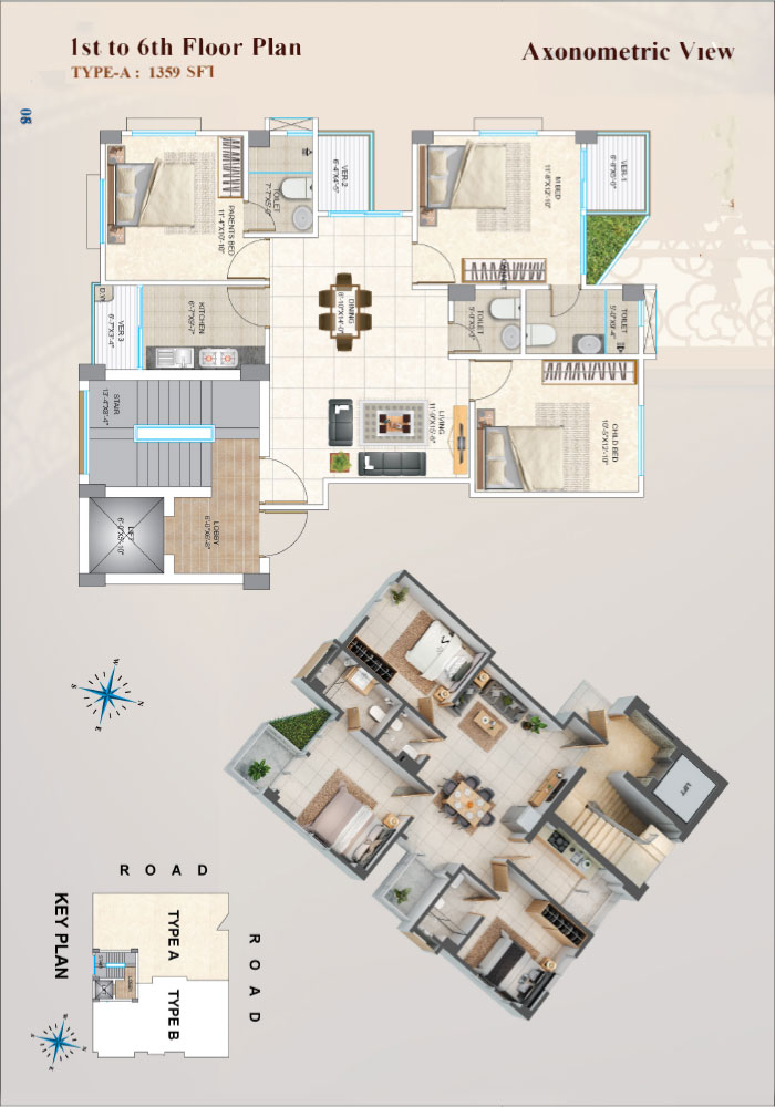 Assure Darul Lamha Project Bashundhara Xonometric View