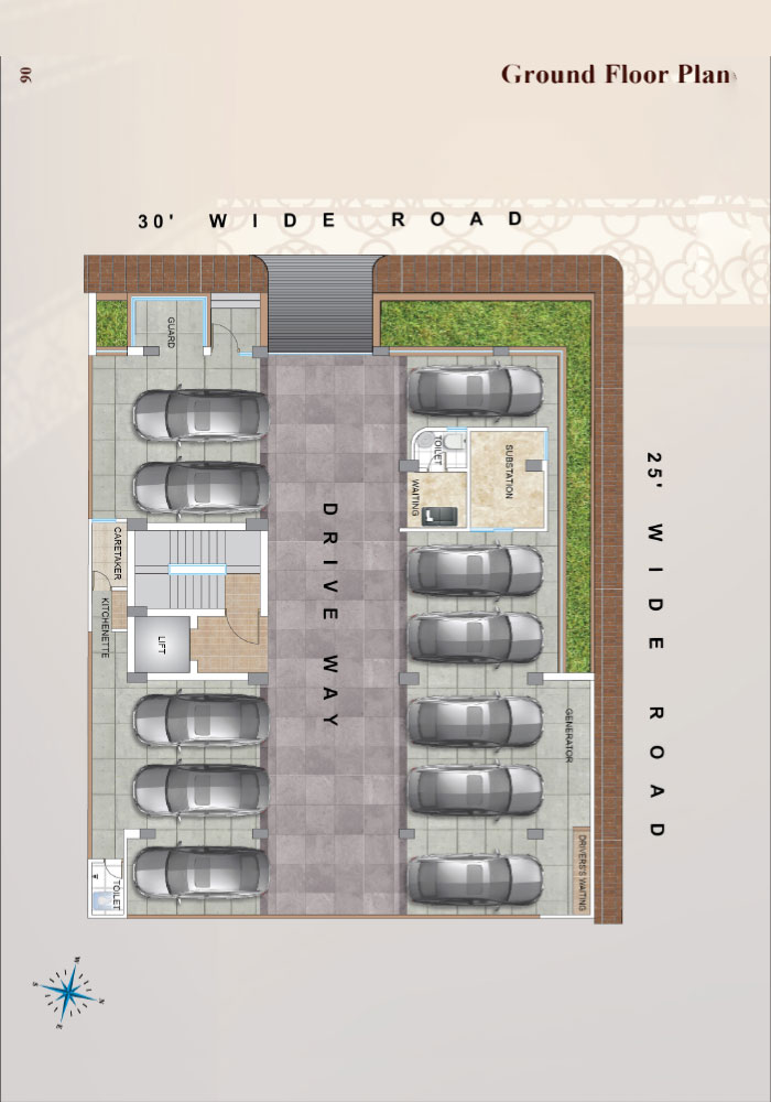 Assure Darul Lamha Project Bashundhara Ground-f Floor Floor Plan