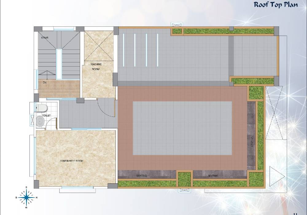 Assure Ground Delight Roof Top Plan