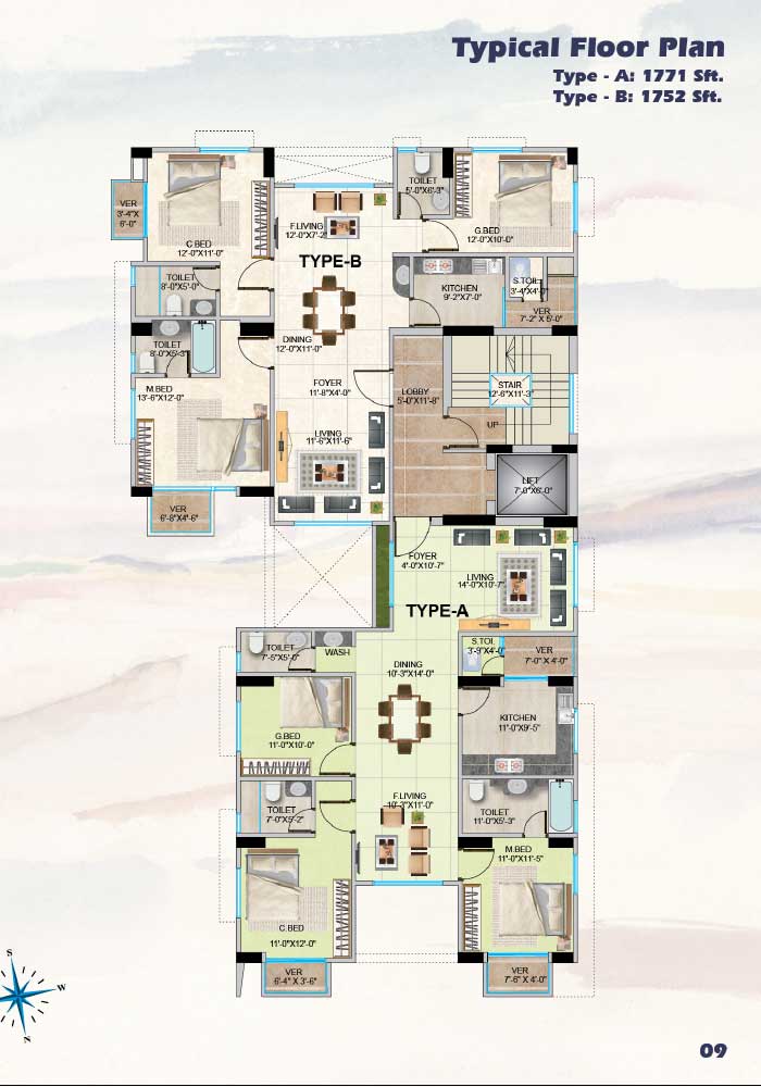 Assure Diganta Typical Floor Plan