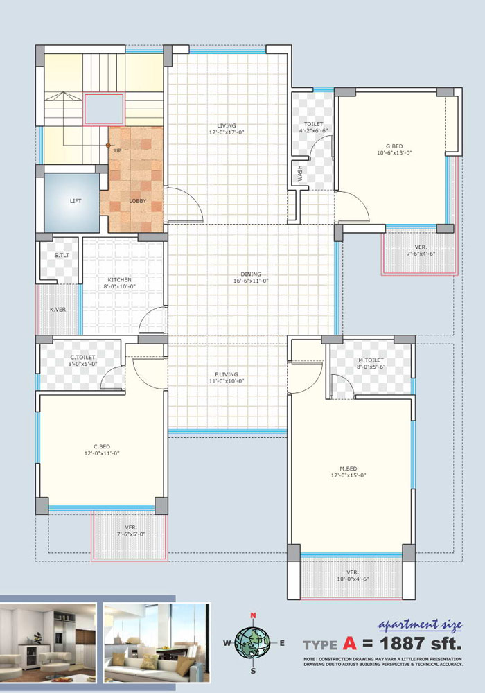 Assure Dokhina Apartment Floor Plan