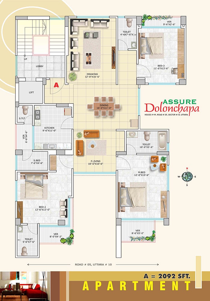 Assure Dolonchapa Apartment Floor Plan