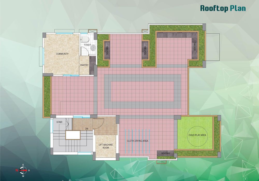 Assure Emerald Roof Top Floor Plan