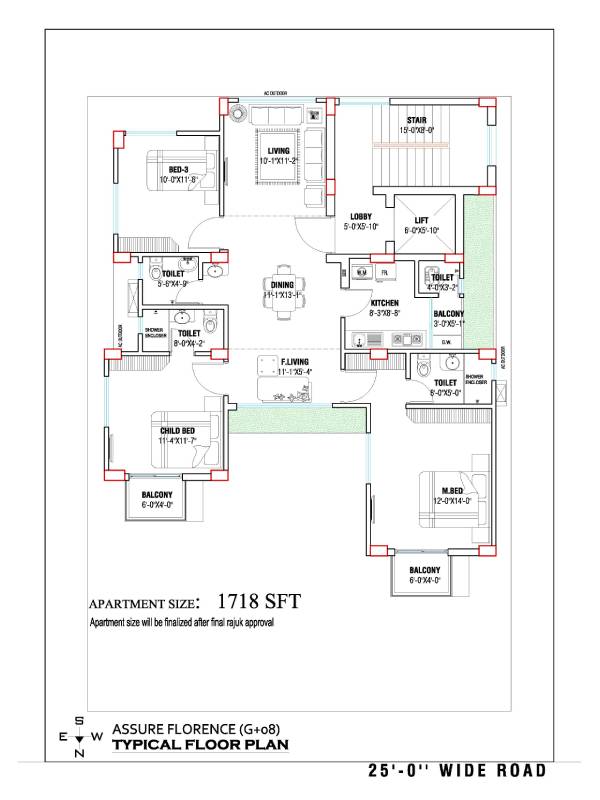 Assure Florence Typical Floor Plan