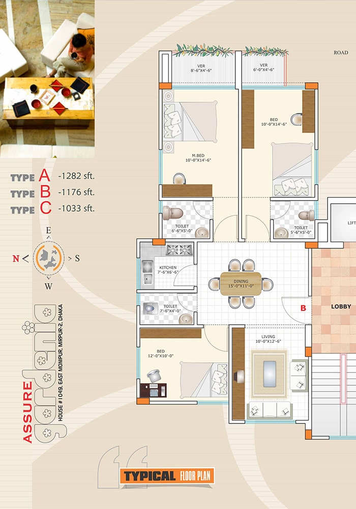 Assure Gardenia Typical Floor Plan Type-B