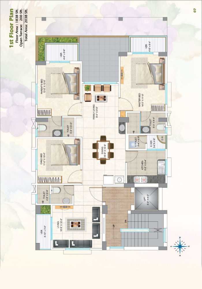 Assure Grapevine First Floor Plan