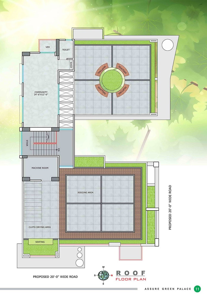 Assure Green Palace Roof Top Plan