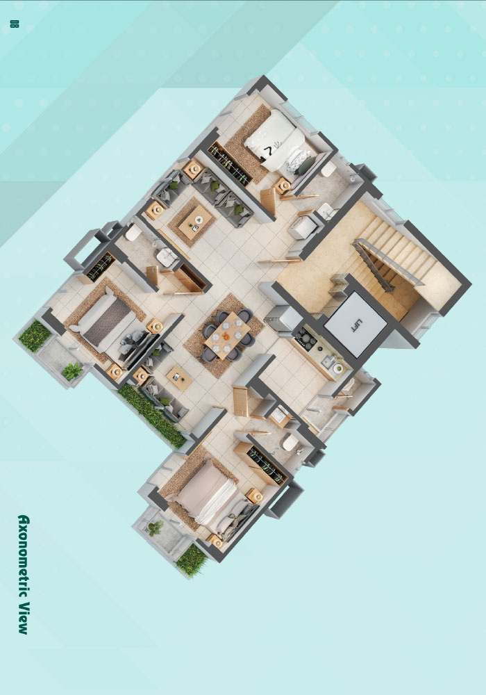 Assure Hakim Palace Axonometric View