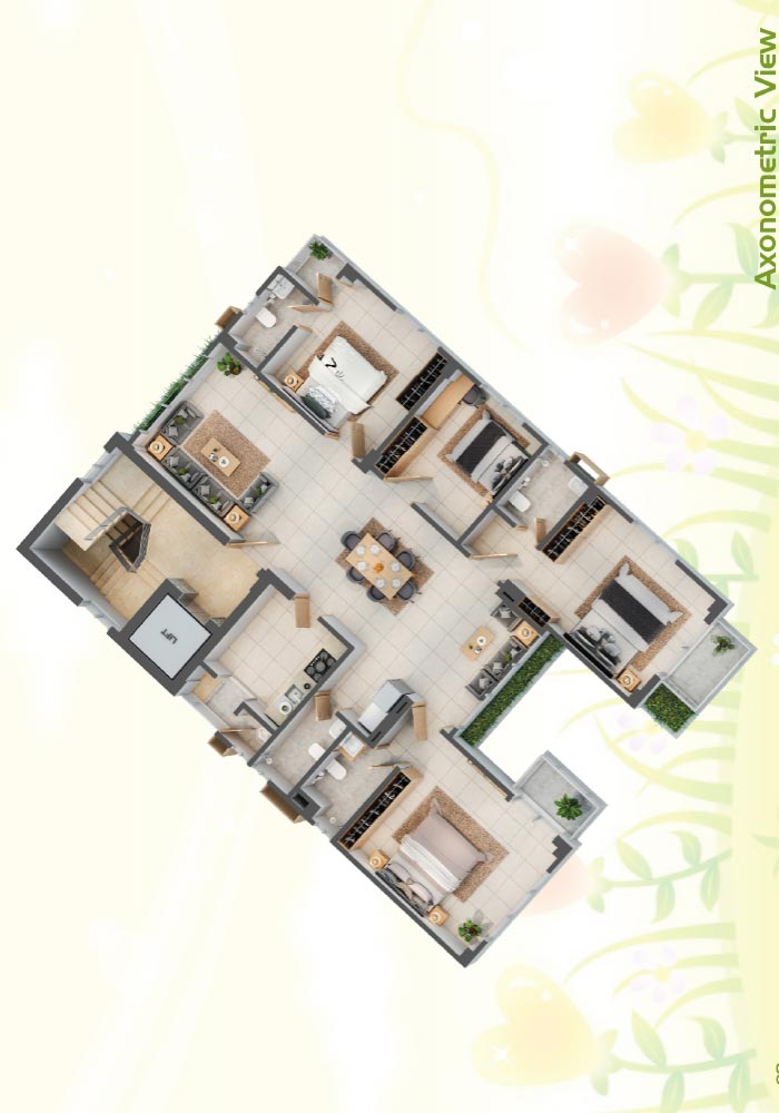 Assure Happy Villa Axonometric View