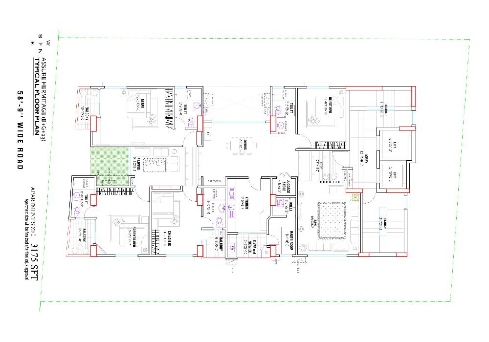 Assure Hermitage Typical Floor Plan