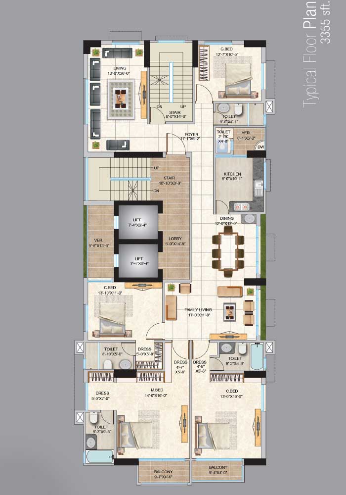 Assure Kapoti Typical Floor Plan