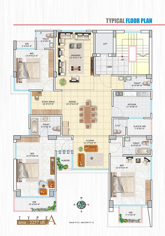 Assure Lake Vista Typical Floor Plan