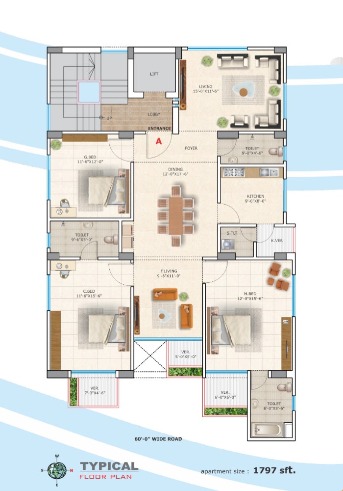 Assure Laurel Typical Floor Plan