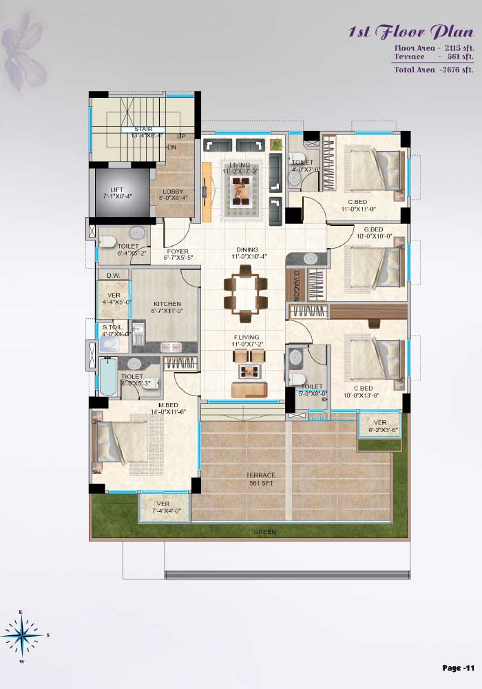 Assure Lavender 1st Floor Plan