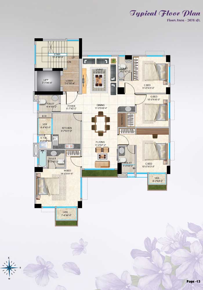 Assure Lavender Typical Floor Plan