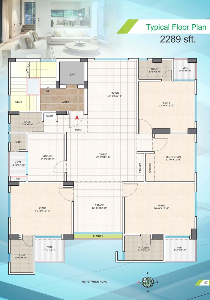 Assure Madhobilata Typical Floor Plan