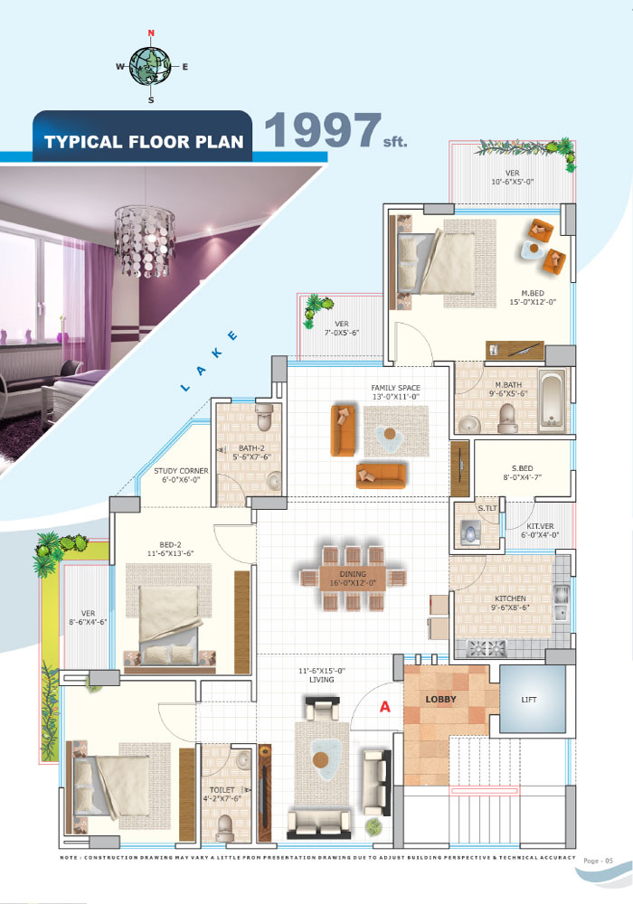 Assure Maisha Lake View Typical Floor Plan