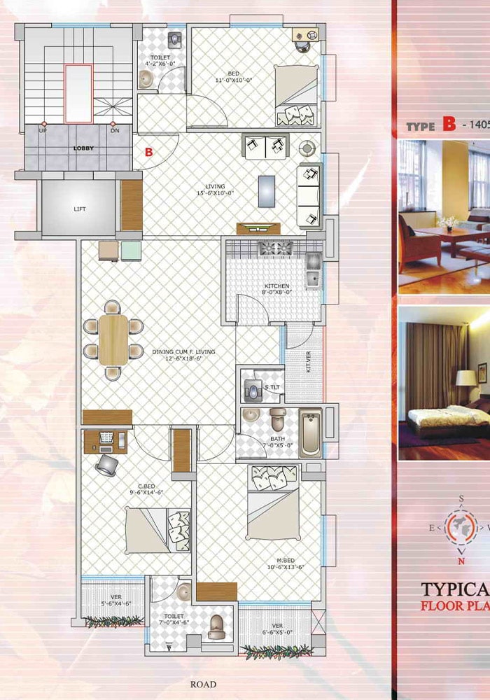 Assure Maple Leaf Typical Floor Plan Type-B