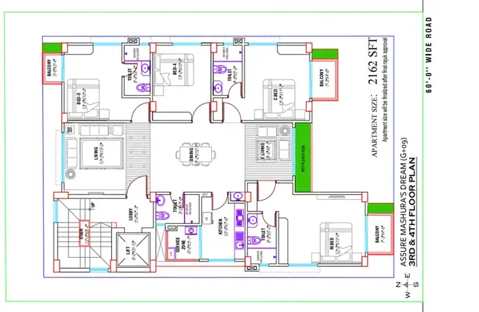 Assure Mashura's Dream 3rd and 4th Floor Plan