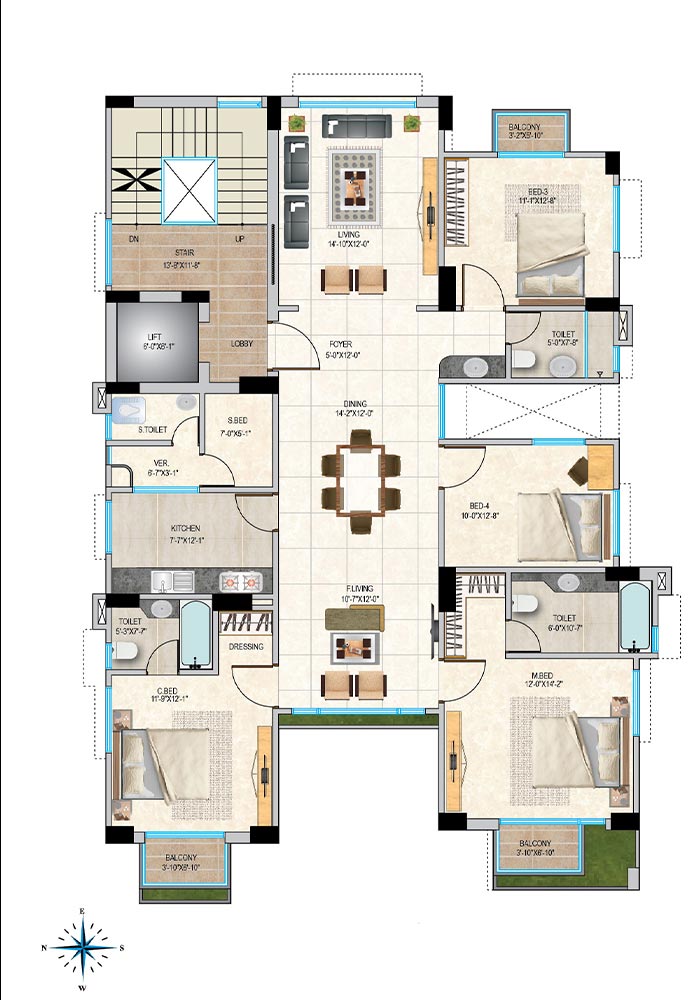 Assure Mayavilla Typical Floor Plan